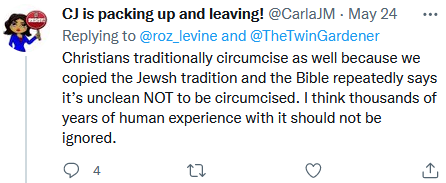 ''Christians traditionally circumcise''