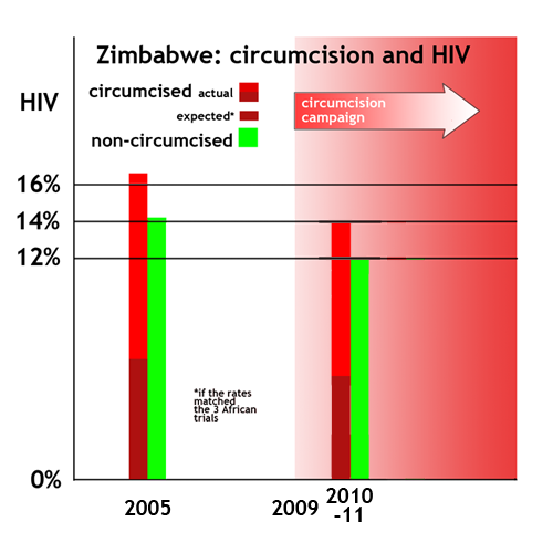 Zimbabwe: more of circumcised have HIV